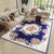 欧式简约地垫 家用地毯客厅茶几长方形可机洗 卧室床边防滑薄地毯 可定制(藏青1 40*60cm)第2张高清大图