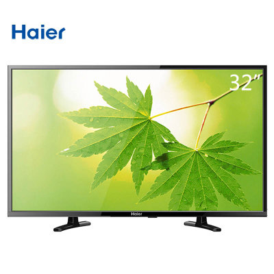 海尔(Haier) LE32G310G 32英寸 高清 蓝光解码窄边框 LED液晶电视（黑色）