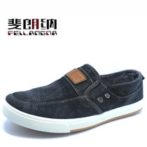 斐朗纳2016韩版新款时尚舒适水洗牛仔帆布鞋9051(深灰色 41)