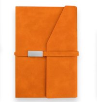 美克罗蒙 横扣A5硬面商务笔记本礼盒装(橙色80g)