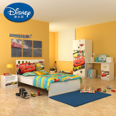 迪士尼 酷漫居儿童家具 卧室组合家具套装 儿童套房 汽车系列【床
