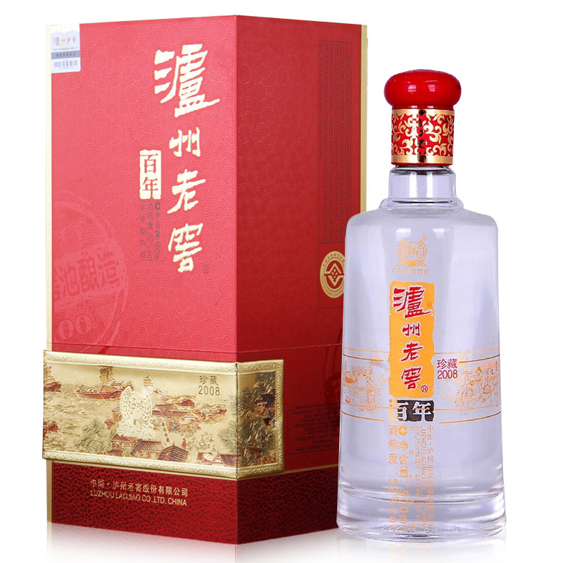 52度泸州老窖百年珍藏浓香型白酒500ml