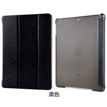木木（MUNU）苹果ipadair/air2 ipad5 ipad6保护套 保护壳 外壳皮套 翻盖保护套 支架休眠唤醒(黑色 iPad Air1 /  iPad5)
