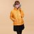 妮蕾迪 新款女装优雅修身纯色长袖棉服外套/防寒服MHSJD01(黄色 XL)