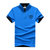 富贵鸟 短袖T恤男棉质立领体恤衫 17001FG1728(彩蓝 M)