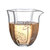 梅兰竹菊荷日式玻璃公道杯 透明六角公杯加厚茶海分茶器功夫茶具套组配件水杯(荷)