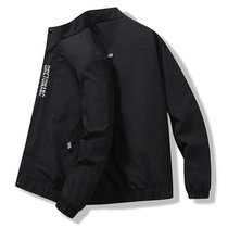 外套男士新款韩版潮流秋冬季休闲加绒加厚高端上衣棒球服夹克(黑色 4XL)
