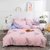 安居先森 D1410枕套 40支纱高支高密全棉印花单件活性印染粉色