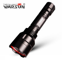 warsun沃尔森 C8 RedPower 户外远射强光手电筒骑行手电筒Q5 充电  C8(【迷彩版10W】单电单充套装)