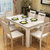 古宜（Guyi） 古宜 餐桌椅组合6人现代简约长方形大理石实木质餐桌家用4人饭桌 现货(1.3*0.8米一桌四椅)
