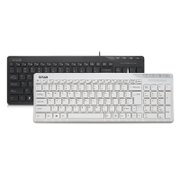 多彩（Delux）KA200有线超薄多媒体键盘（白色）