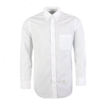 THOM BROWNE男士白色经典条纹门襟衬衫 MWL203A-03113-1004白色 时尚百搭