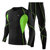 男士速干紧身衣套装长袖跑步压缩服弹力马拉松运动健身服tp1332(黑绿色 4XL)