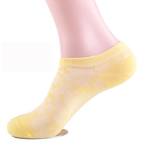 【浪莎】女袜子低帮浅口短袜船型袜 女士薄棉袜春夏季隐形短筒船袜(黄色)