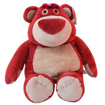 迪士尼玩具总动员草莓熊毛绒玩具大号草莓香味抱抱熊38cm芬芳系列 国美超市甄选