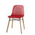 餐椅美式个性现代简约实木创意家用塑料成人组合欧式休闲餐厅椅子(红色)
