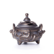关耳窑 沁馨三鼎-古铜香炉 陶瓷古熏炉