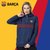 巴塞罗那官方商品丨巴萨红蓝条纹运动夹克外套梅西足球迷拉链上衣(深蓝色 M（成人）)