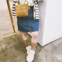 春夏季洋气韩版女童牛仔短裙1岁半-3-5岁女宝宝半身裙儿童包裙子(红色)
