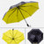 居居家 小恶魔雨伞三折伞黑胶防晒遮阳伞晴雨伞两用防紫外线雨伞(黄色)