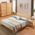 兰瑞蒂 北欧家具全实木床橡木床1.5单人1.8米双人床成人高箱床架主卧床铺(实木床+2个床头柜 1.5乘以1.9)