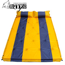 狼行者 自动充气垫 防潮垫 气垫床 加宽加厚充气垫帐篷防潮垫 充气床 LXZ-4017(黄色)