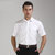 YOUNGOR/雅戈尔 男士免烫短袖衬衫 商务休闲职业工装  条纹半袖衬衣(SDP14688 43)