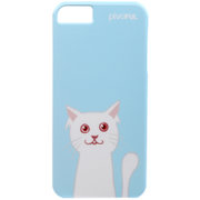 浦诺菲（pivoful）水晶系列iPhone5萌猫保护壳（浅蓝色）