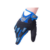 MOON全指手套户外运动骑行手套男女自行车手套骑行装备(蓝黑 XL)