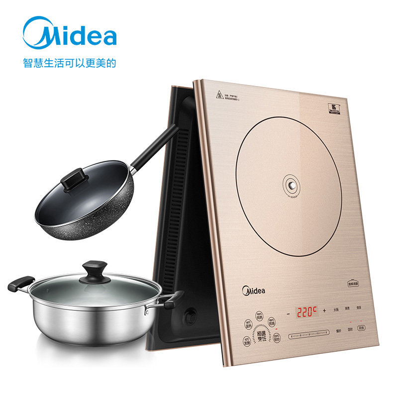 美的(midea)恒温变频电磁炉c22-qh2239 精准温控恒匀火 智能app控制