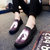 夏天新款韩版潮流男鞋子懒人鞋一脚蹬3D印花图案布鞋透气帆布乐福鞋潮鞋(死神 40)