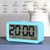 汉时男孩女孩电子时钟闹钟学生专用起床神器家用智能数字台钟HA92(蓝色（充电版）)