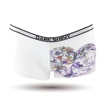 DarkShiny 日系时尚设计 钻石爱心情侣 女式平角内裤「LBBT10」(白色 L)