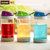 维艾晶彩系列油壶高硼硅玻璃厨房用品防漏酱油瓶调料瓶调味瓶醋壶(海蓝色 650ML)