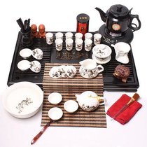 关耳窑 马到成功陶瓷套装茶具+烧水壶套装 整套  茶具茶盘  Z1150212