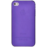 哈密瓜（hamimelon）0.6mm磨砂系列iPhone4/4S保护壳（紫色）