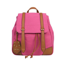 TWINSET女士粉色拼棕色人造革双肩包 OS8TAD-02489粉色 时尚百搭