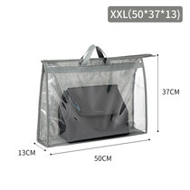 包包防尘袋衣柜悬挂式包包收纳袋PVC透明防水皮包保护收纳挂袋(灰色包袋XXL 默认版本)