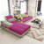 紫茉莉布艺沙发组合可拆洗 简约小户型沙发客厅家具转角贵妃布沙发(枚红色 双人+贵妃 2.55米)