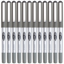 齐心(COMIX) RP601 中性笔 0.5mm*12 黑色针管型直液式走珠签字笔 学生考试中性笔