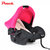 Pouch婴儿提篮新生儿汽车安全座椅婴幼儿车载睡篮宝宝摇篮3C认证Q07(枚红色)
