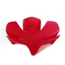 西派珂欧式创意花朵造型果盆水果收纳沥水篮时尚彩色果盘塑料果盘(绿色果盘)