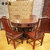 红木家具1.2米红木圆桌实木饭桌一桌六椅餐桌明式南美酸枝木