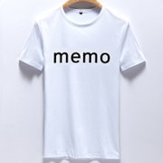 创都 夏季男士时尚百搭字母印花圆领短袖T恤(白色1 XL)