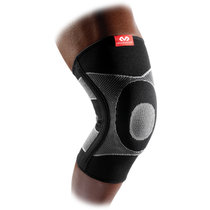 迈克达威5116 S码黑色 美国网羽篮球运动护具四向高弹凝胶垫弹性筋条运动护膝