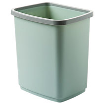 压圈卫生间分类垃圾桶家用客厅夹缝拉圾桶厕所厨房厨余干湿卫生桶(浅绿)
