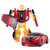 星辉rastar RS战警手动变形机器人1:64儿童玩具合金模型汽车人(66220红色)