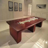 永岩钢木 5米大型办公会议桌长条桌 YY-0092(桃木色 默认)