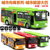 鸭小贱1：32中号旅游巴士车模型合金公共汽车儿童玩具声光回力旅游小汽车677-2(绿色)