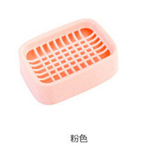 有乐A465浴室沥水双层肥皂盒 创意塑料旅行香皂盒手工皂托肥皂架lq1040(粉色)